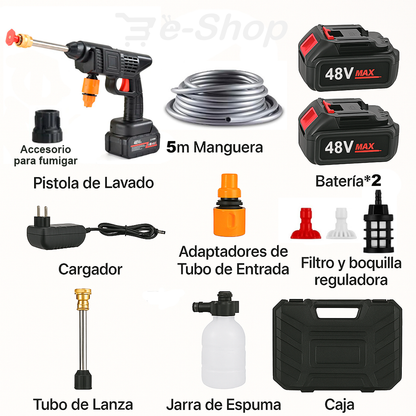 Hidrolavadora Portatil 6 boquillas + Accesorios